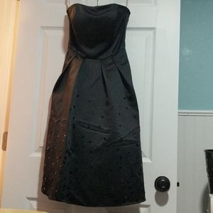 Black Strapless Formal Dress
